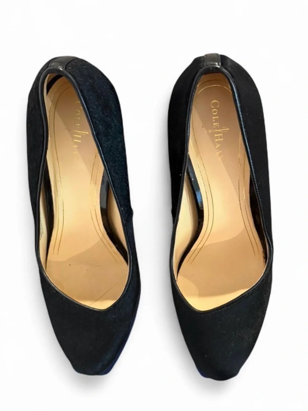 Cole Haan Black Suede Wedges